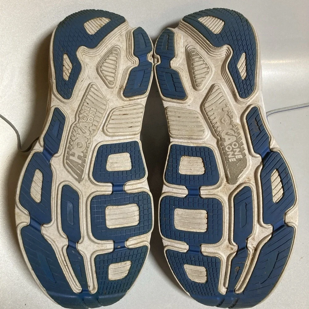 HOKA ONE ONE Bondi 6 Shoes Womens Size 10 Blue Running Mesh Road Sneakers